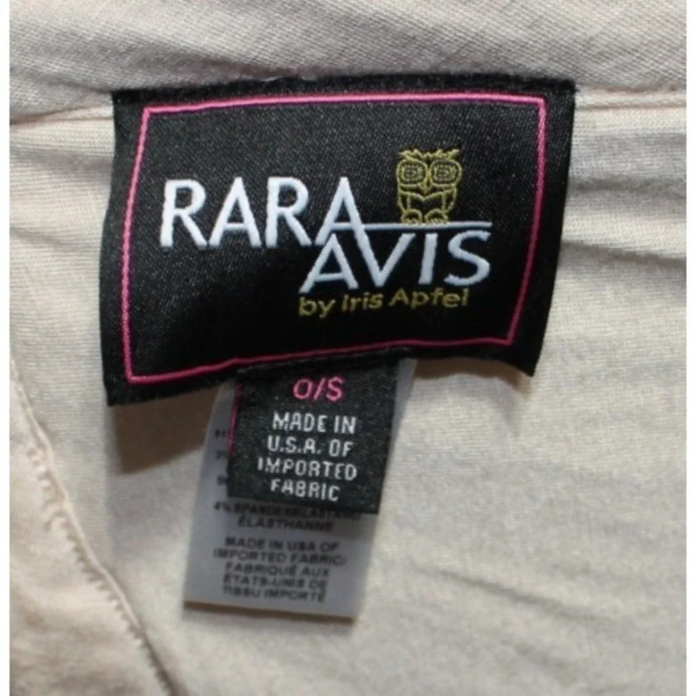Rara Avis By Iris Apfel Beige Textured Knit Throw Blanket Shawl Wrap O/S